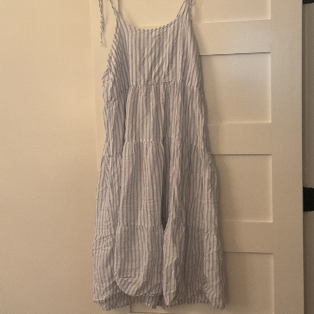 Striped Blue Mini Dress